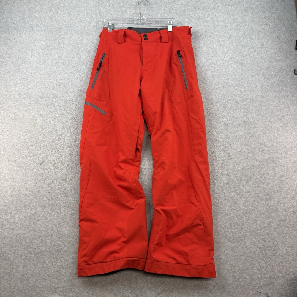 Obermeyer Force Pant Mens Orange Snowboard Ski Snow Winter Sports Size L EUC